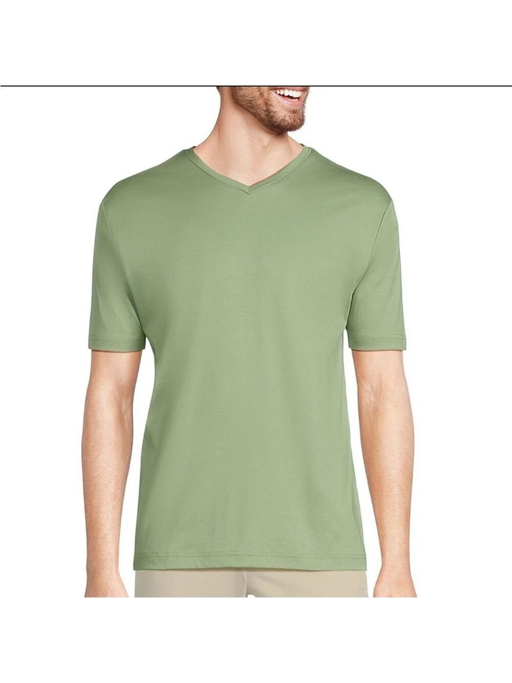NWT $59 Murano Liquid Luxury Slim Fit T-Shirt - V- Neck